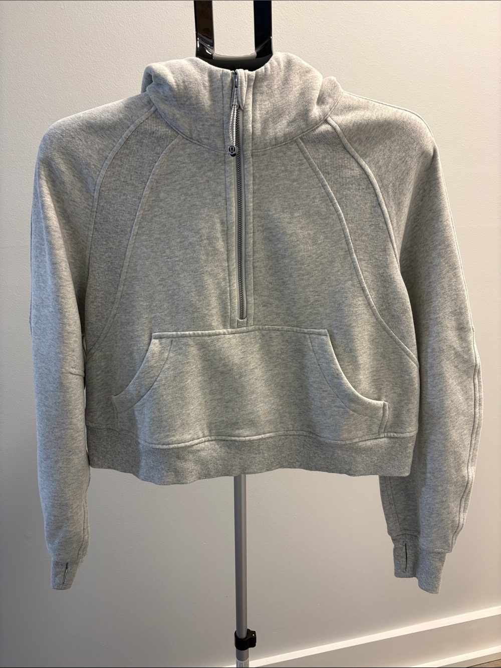Lululemon Scuba Oversized Half Zip Hoodie ~ XS/S ~ Heathered Grey